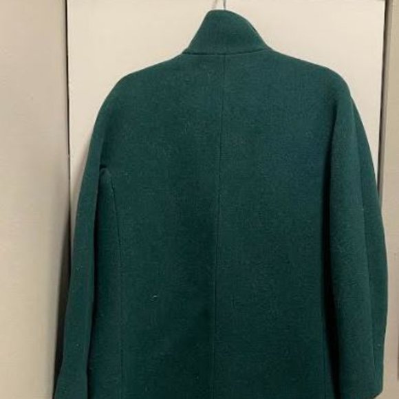 COPY - J. Crew Italian Stadium Cloth Cocoon Coat In Heather Forest - 0 - Picture 14 of 16